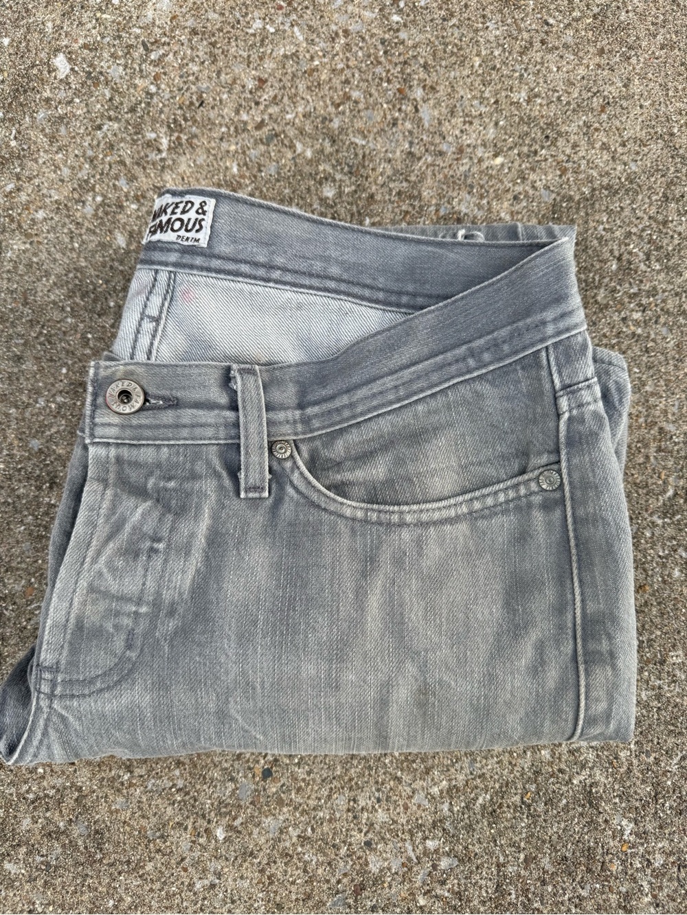 Naked & Famous Gray Denim